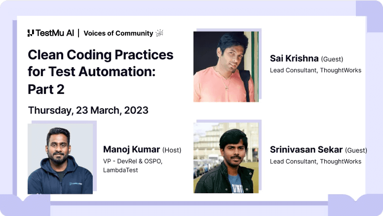 Clean Coding Practices for Test Automation: Part 2