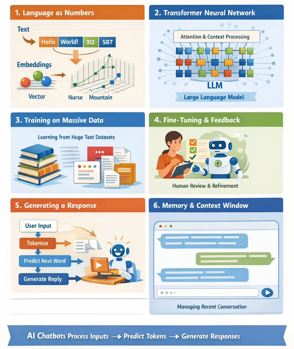 Working of an AI Chatbot