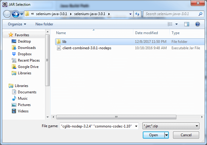 Import lib files Import lib files