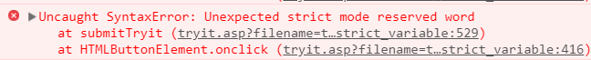 Unexpected syntax error