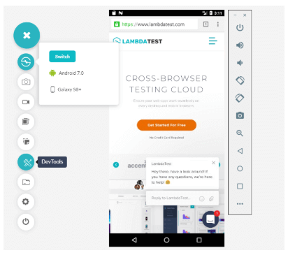 mobile device emulator