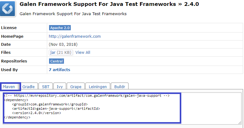 GalenFramework GalenFramework