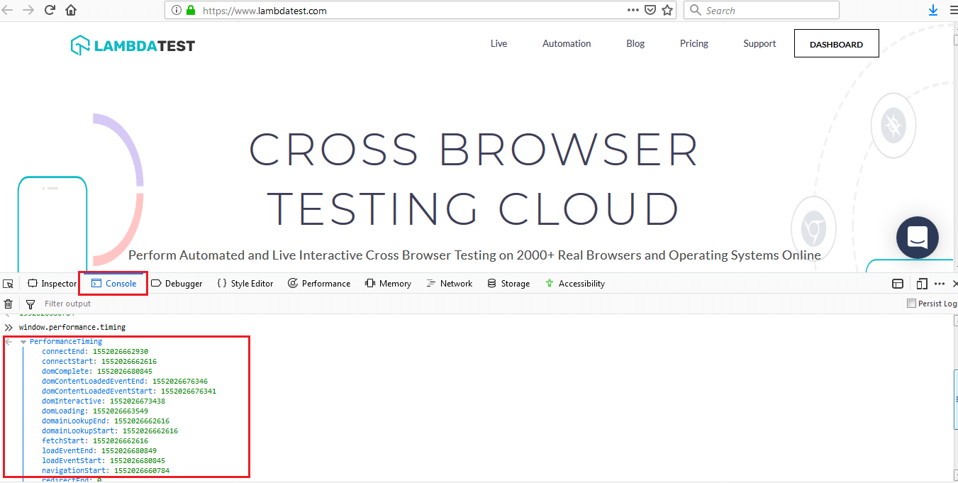 cross browser testing