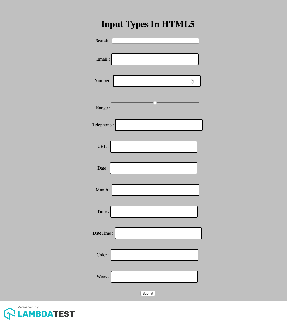 HTML5 Input Fields In Safari 12