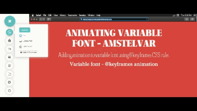 Animating Variable Font ‘Amstelvar’ using CSS @keyframes Rule Animating Variable Font ‘Amstelvar’ using CSS @keyframes Rule