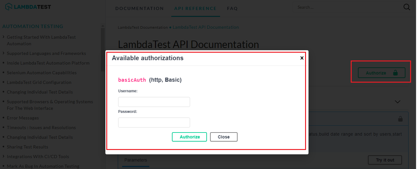 LambdaTest Selenium API