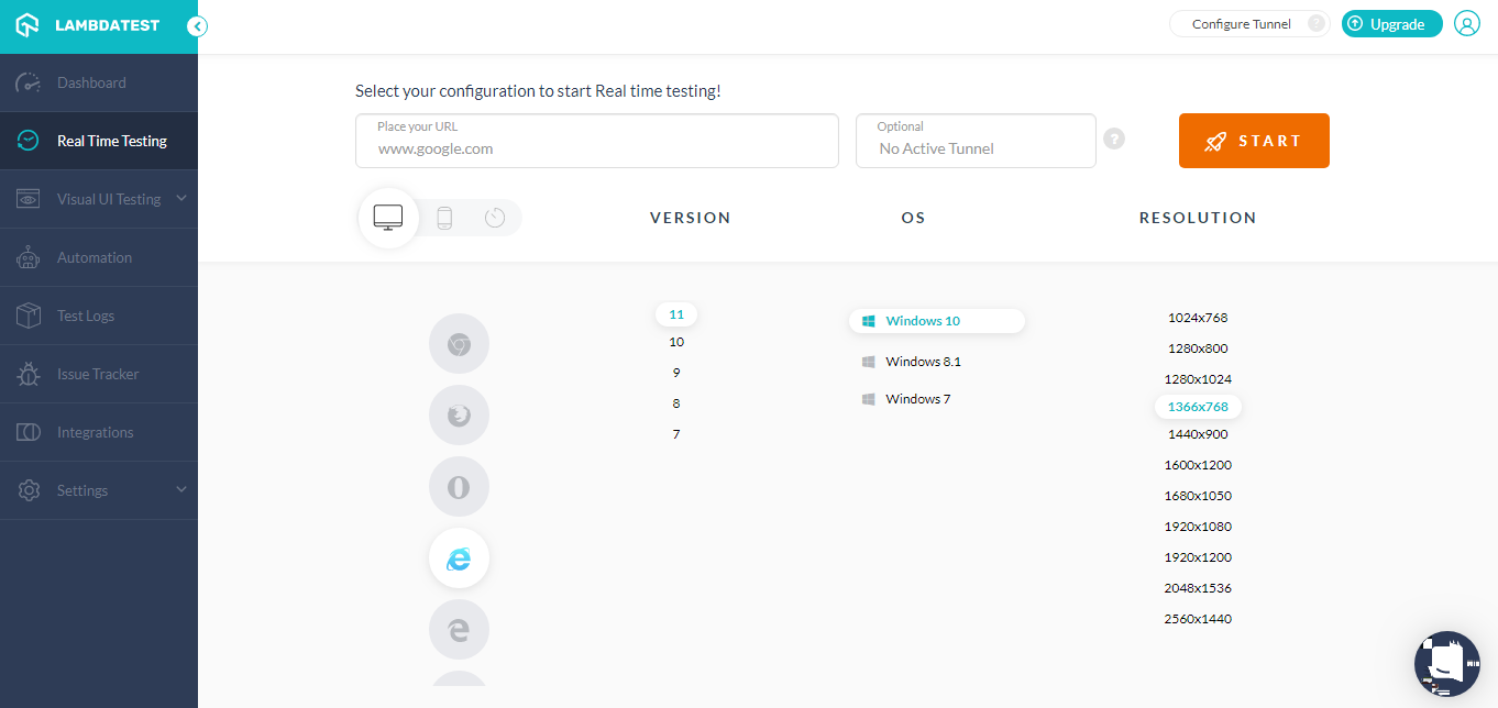 cross browser testing