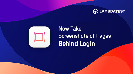 Now Take Screenshots of Pages Behind Login | TestMu AI (Formerly LambdaTest)