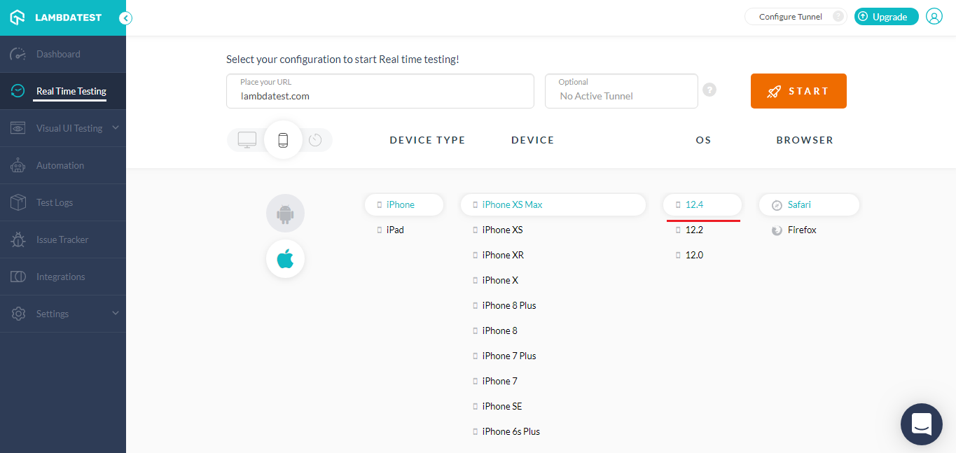 Cross Browser Testing On iOS