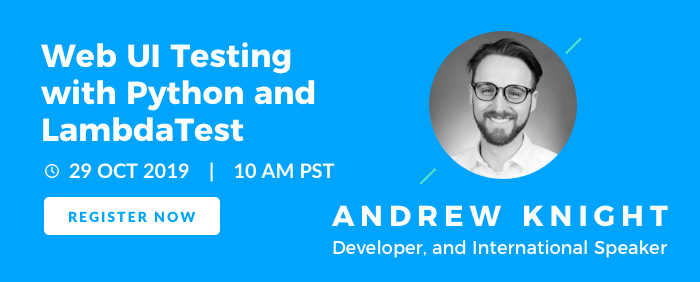 Web UI Testing with Python and LambdaTest