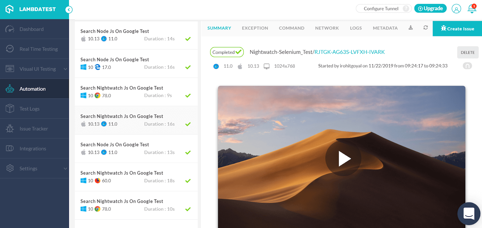 Nightwatch.js 3 Nightwatch.js 3