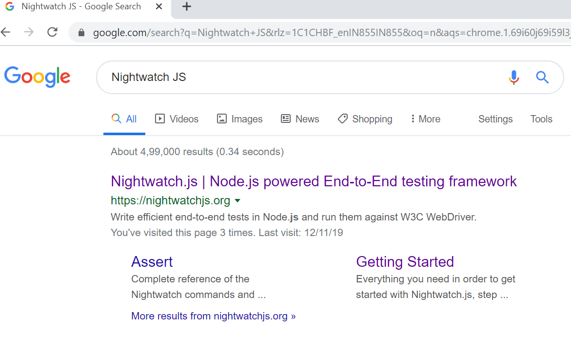 nightwatch.js tutorial nightwatch.js tutorial