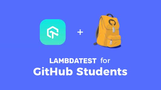 TestMu AI (Formerly LambdaTest) Is Now A Part Of GitHub Student Developer Pack | TestMu AI (Formerly LambdaTest)