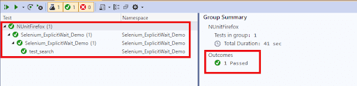 C#result for Explicit Wait in Selenium
