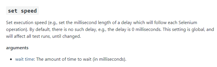 set speed command set speed command