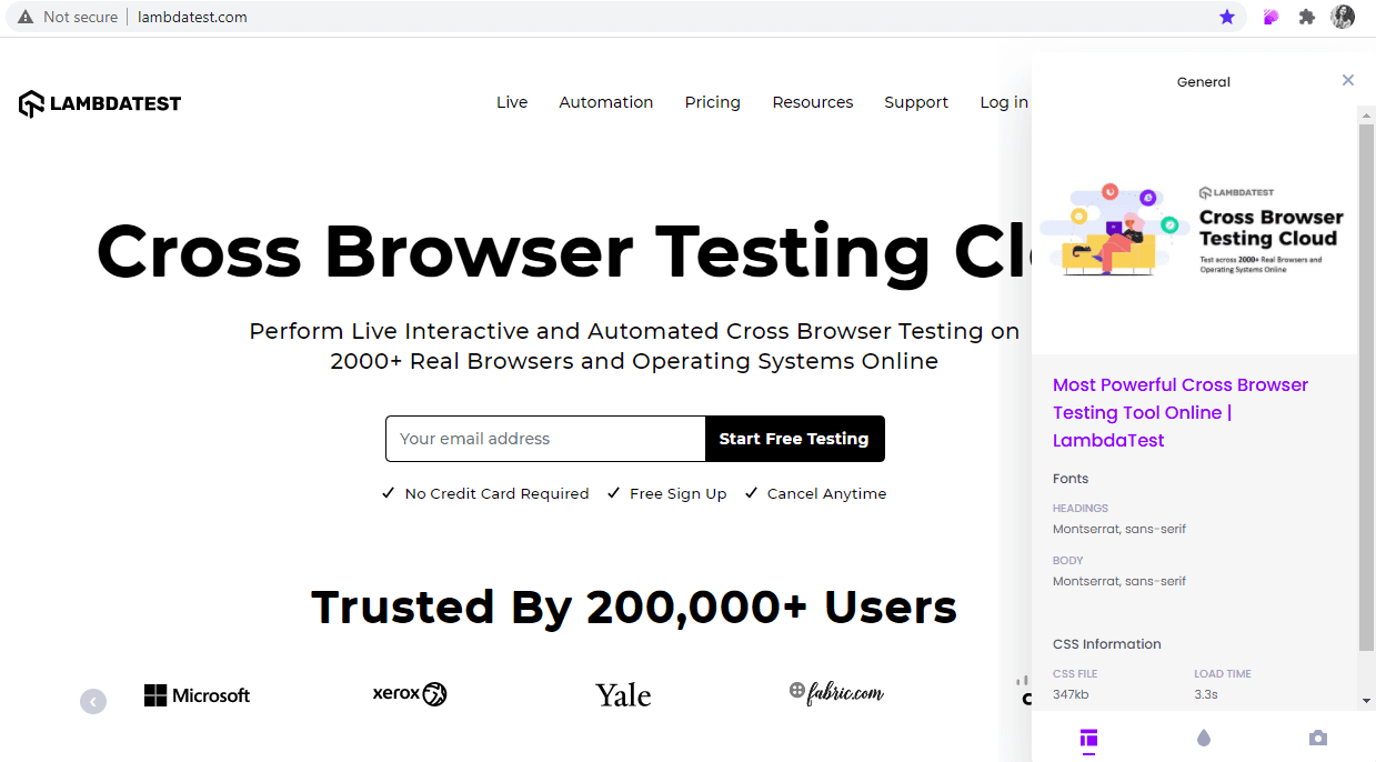 CSSPeeper extension CSSPeeper extension