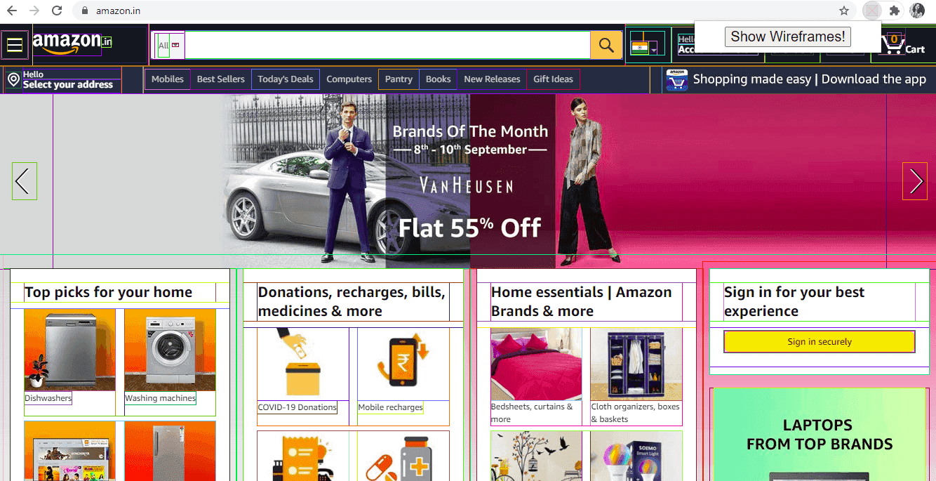 Wireframe Overlay Extension Wireframe Overlay Extension