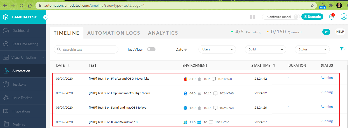 PHPUnit using ParaTest