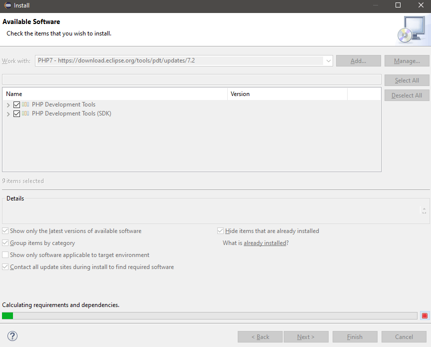 Installing the PDT update - Step 1
