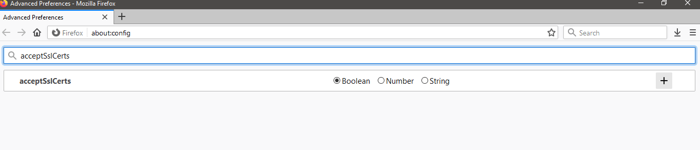 disabling SSL certificate