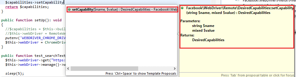 customizing browser capabilities