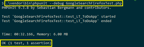 Running Selenium web automation tests