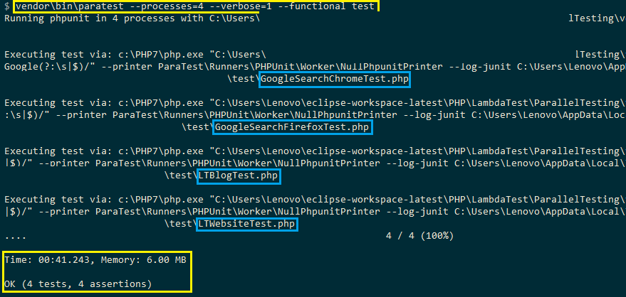Google search chrome test