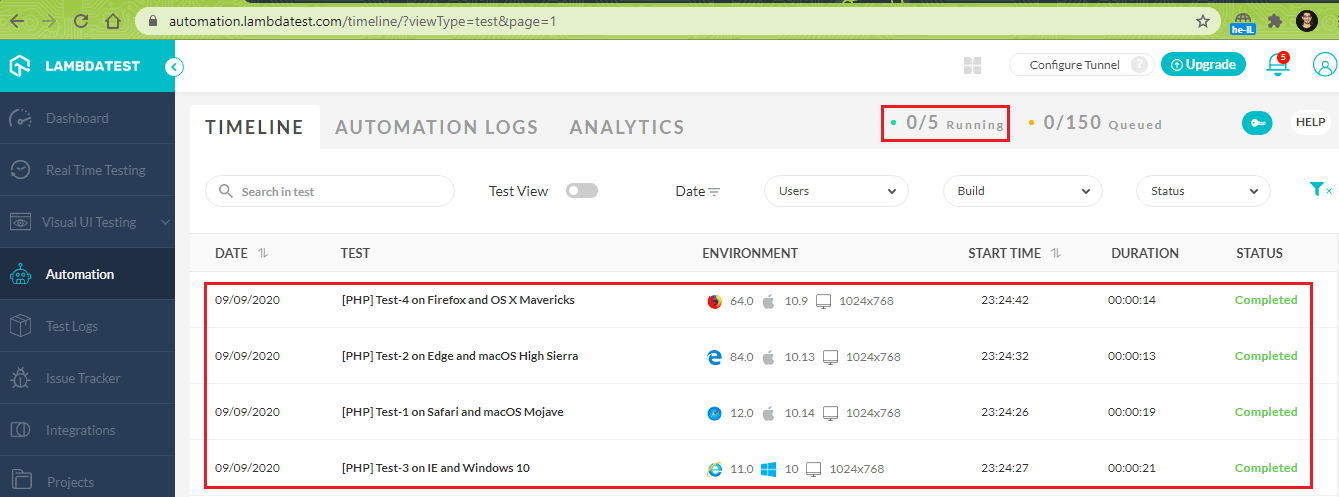 Parallel Test Execution