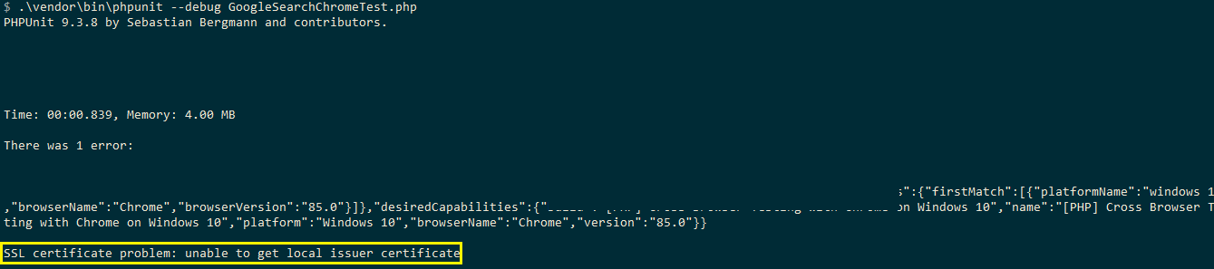 ssl certificate problem