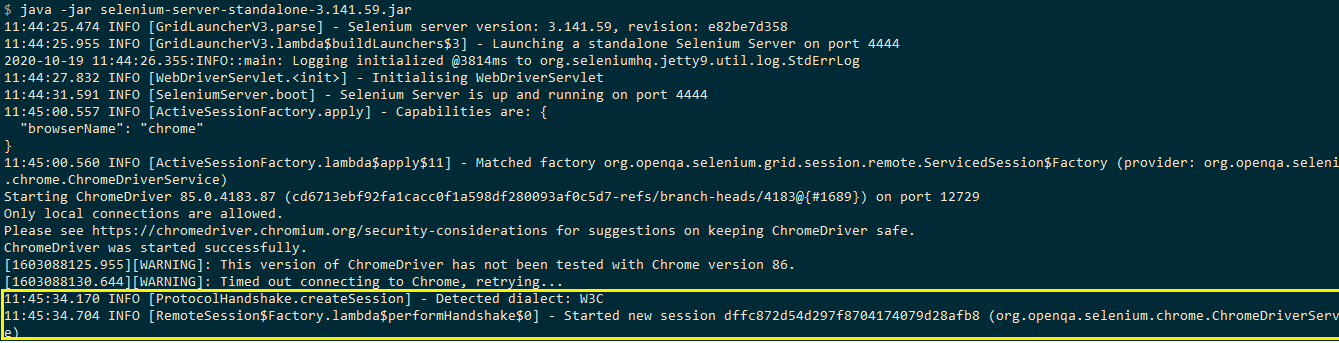 WebDriver W3C Protocol WebDriver W3C Protocol
