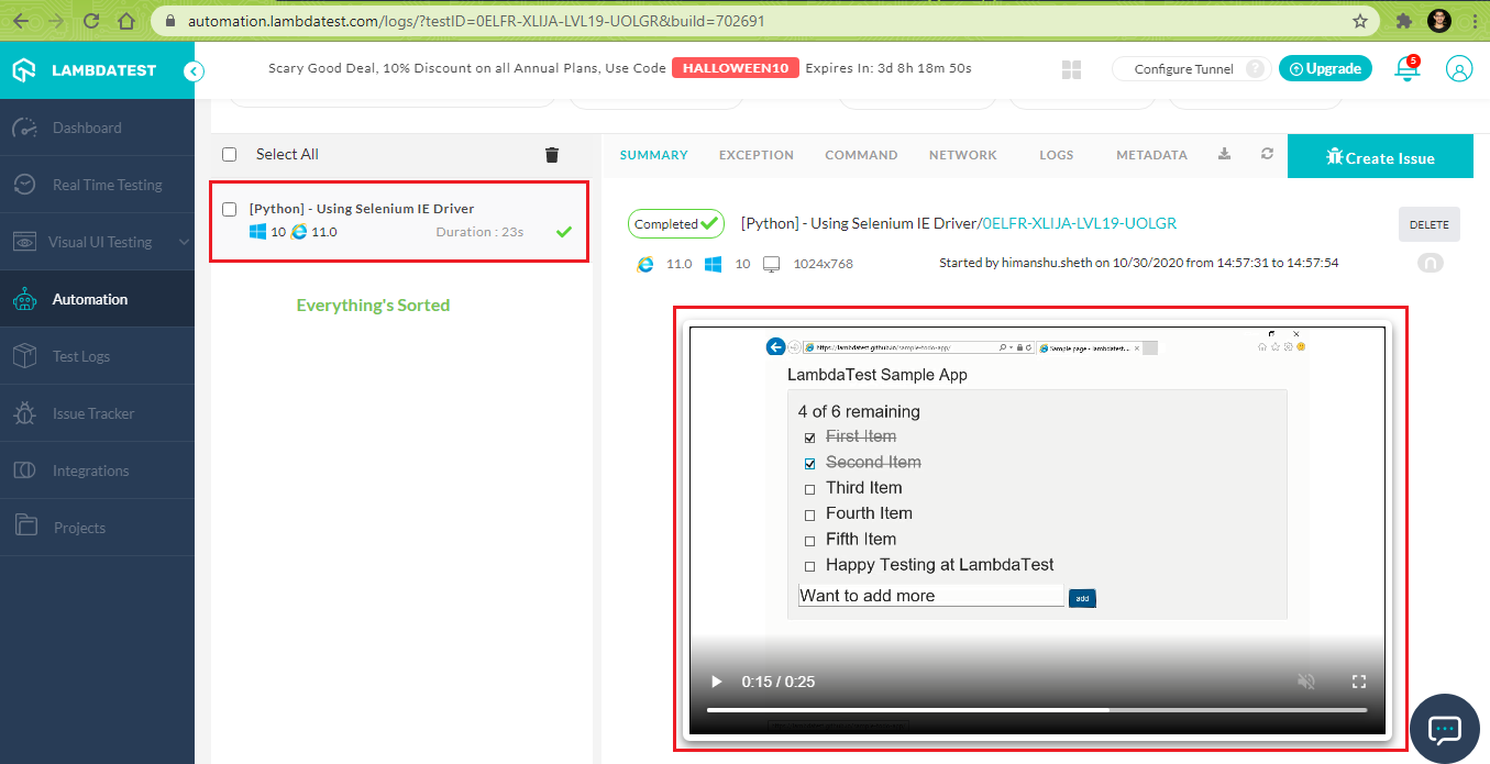 Automation-dashboard Automation-dashboard