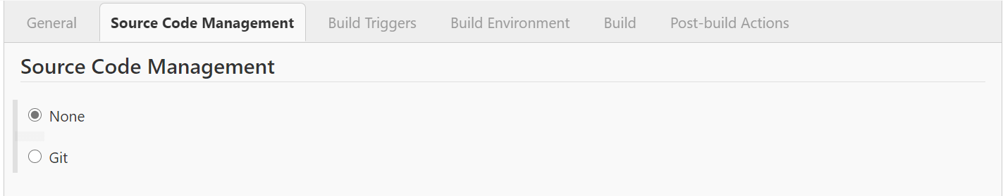 Code Management section Jenkins Code Management section Jenkins