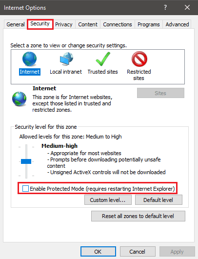 Protection Mode Protection Mode