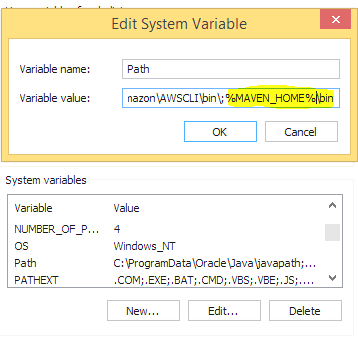 Editing SyStem Variables Editing SyStem Variables