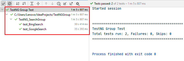 TestNG Group Search TestNG Group Search