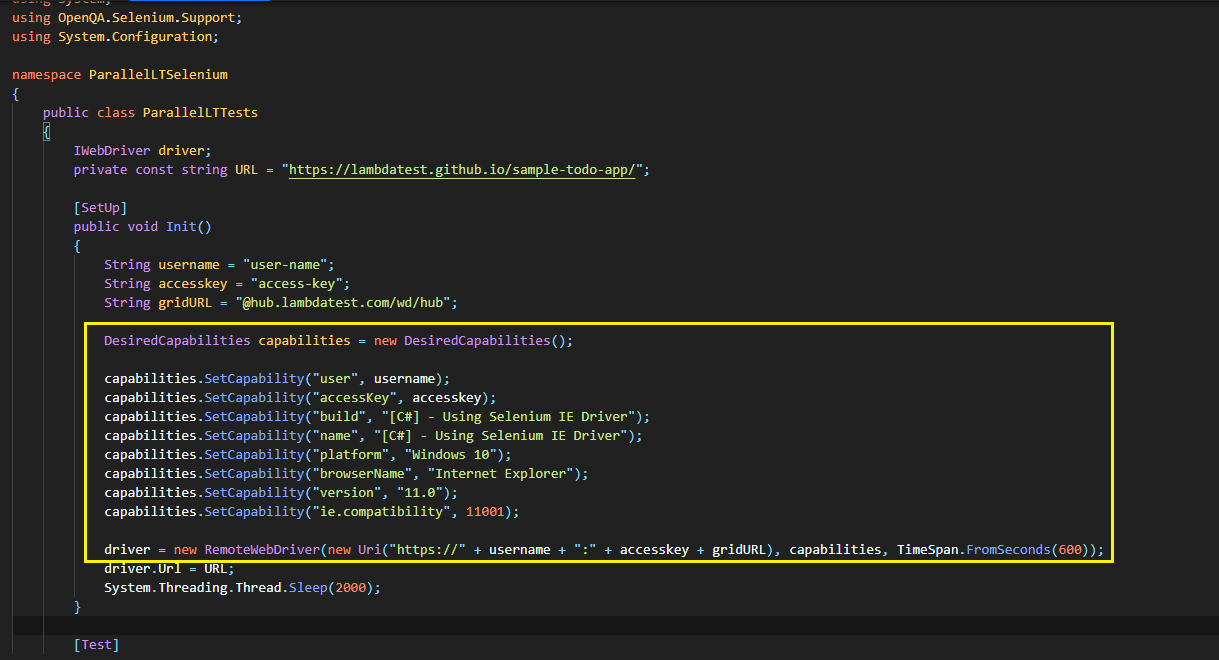 test on LambdaTest test on LambdaTest