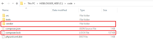 Creation of vendor and composer