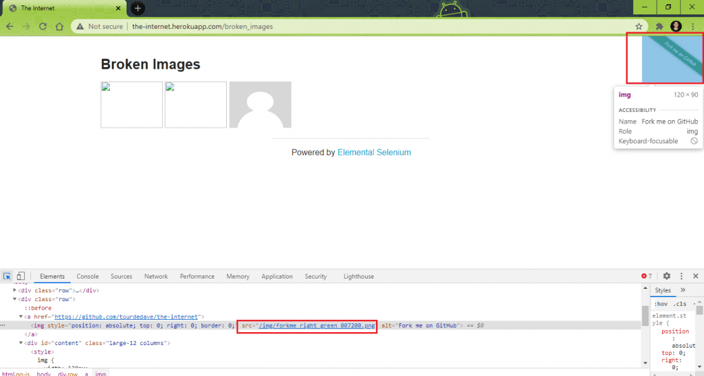 Broken Image Test Using Selenium Broken Image Test Using Selenium