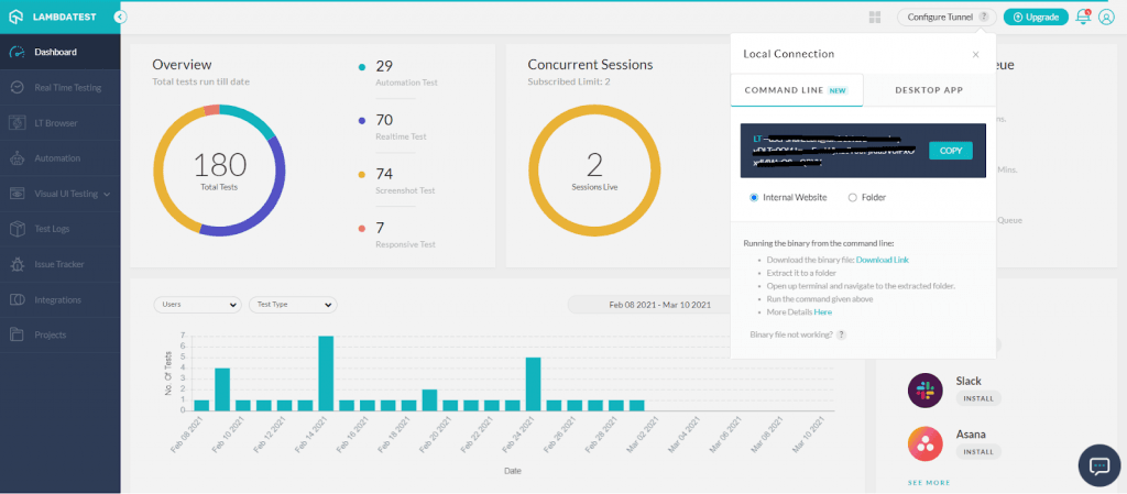 LambdaTest Tunnel App