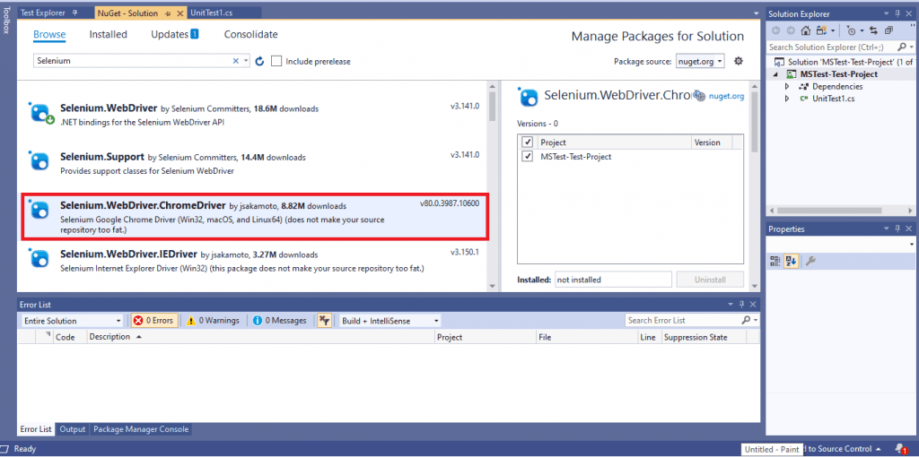 Selenium Webdriver Chromedriver