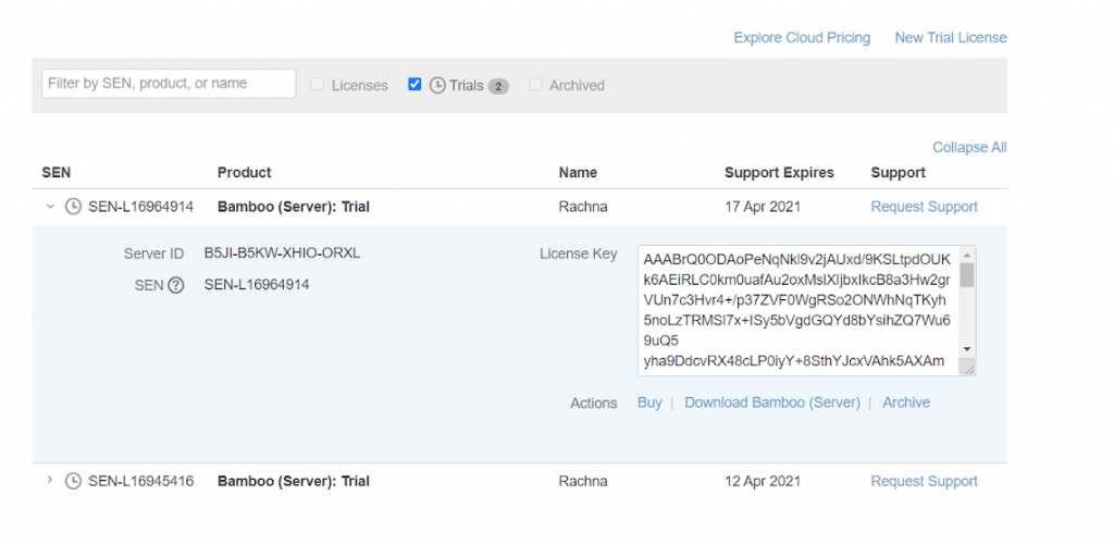 Generate License Generate License