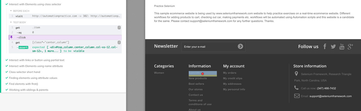 Cypress Locators Cypress Locators