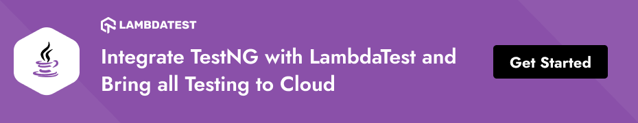 Testing with TestNG Testing with TestNG