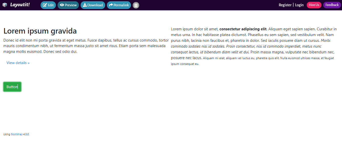 Bootstrap 4 Interface Builder by Layoutit Bootstrap 4 Interface Builder by Layoutit