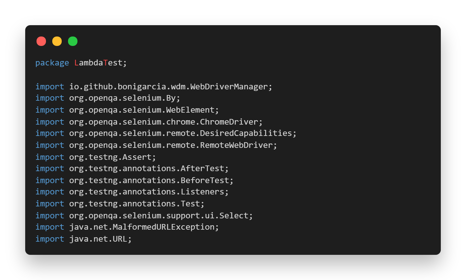 Imported Dependencies