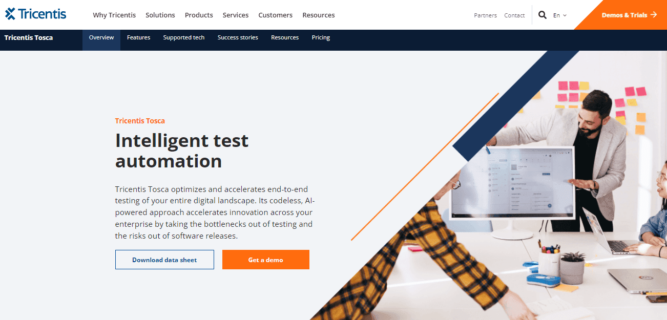Tricentis Homepage Tricentis Homepage