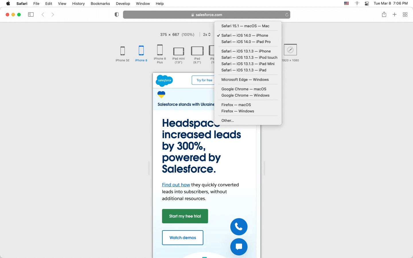 Browser Testing on Mobiles 
