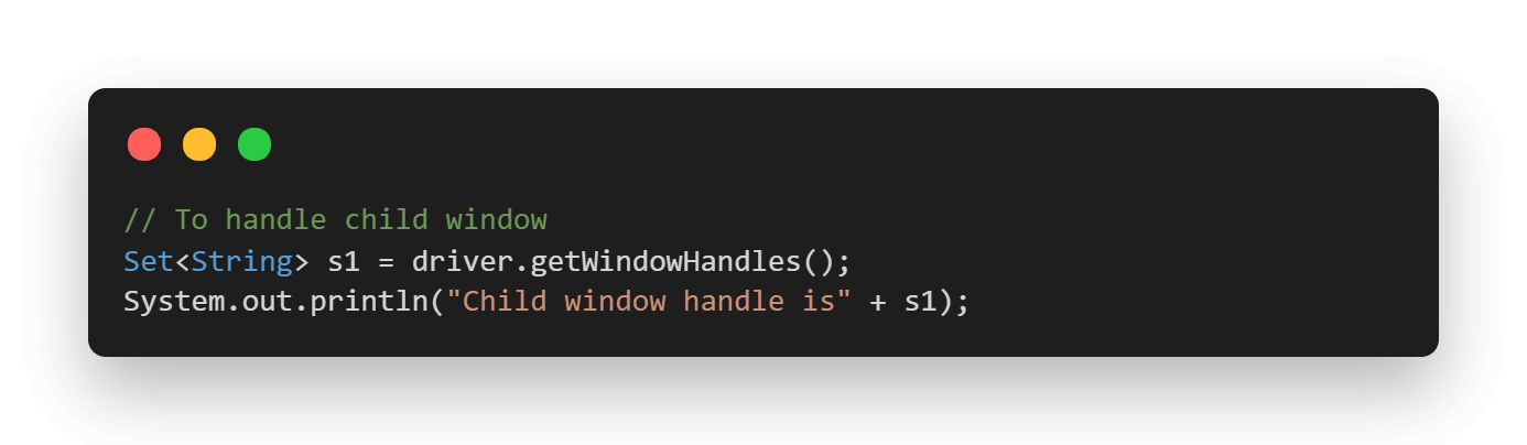 Multiple Windows in Selenium