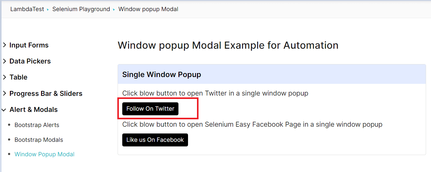 Multiple Windows in Testing