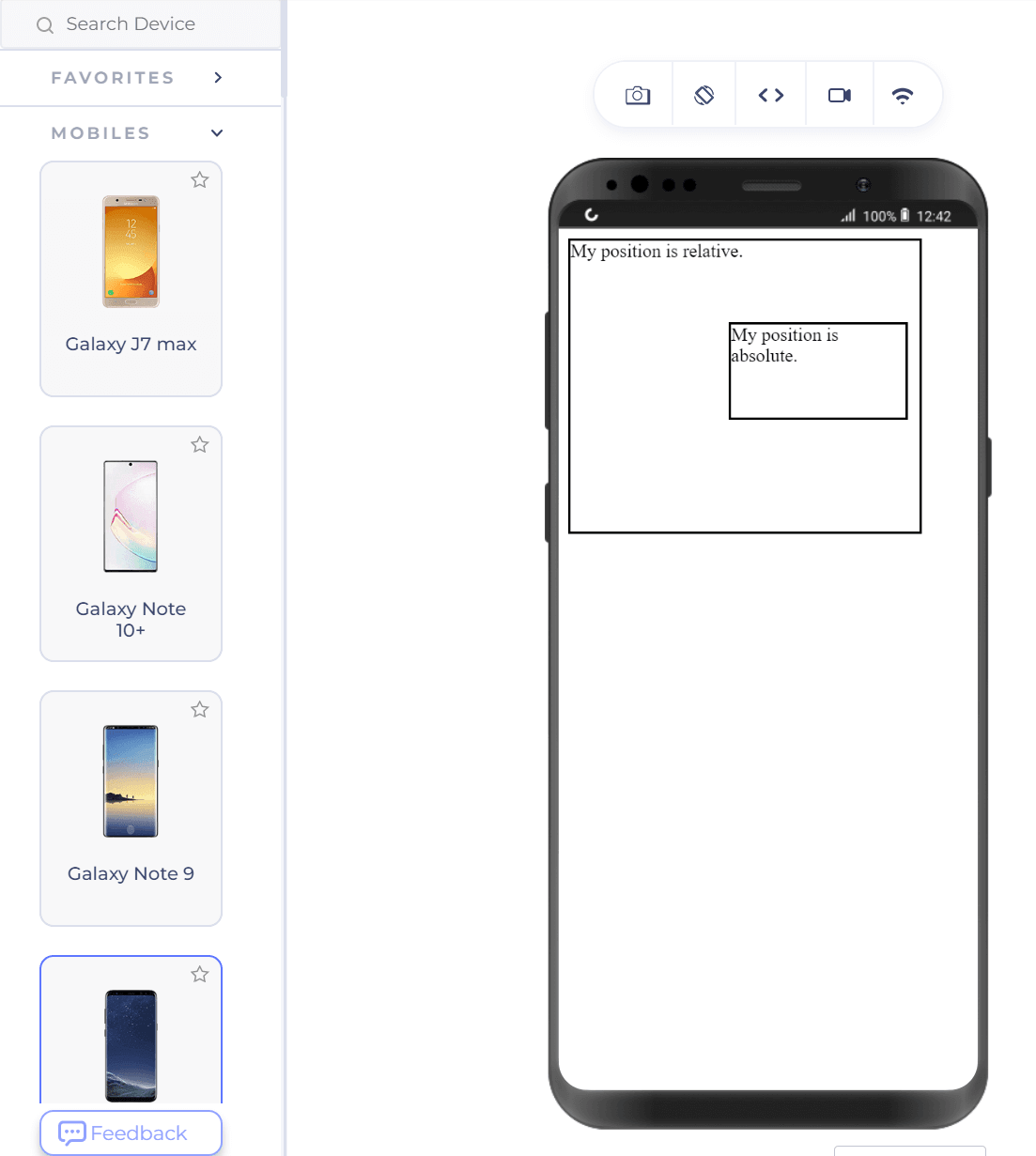 Output on mobile Output on mobile